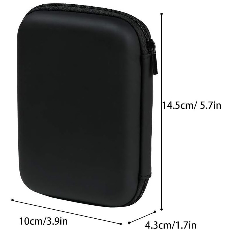 Hard Drive Case 2 Pack, Playmont 2.5 Inch Shockproof and