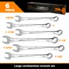 Der Erwachte Large Wrench Set with Rolling Pouch, SAE, 6-Piece,