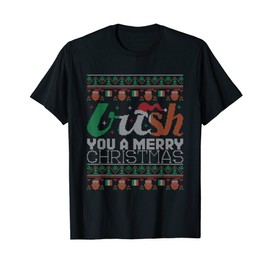Irish You A Merry Christmas Ireland Ugly Christmas Sweater T-Shirt