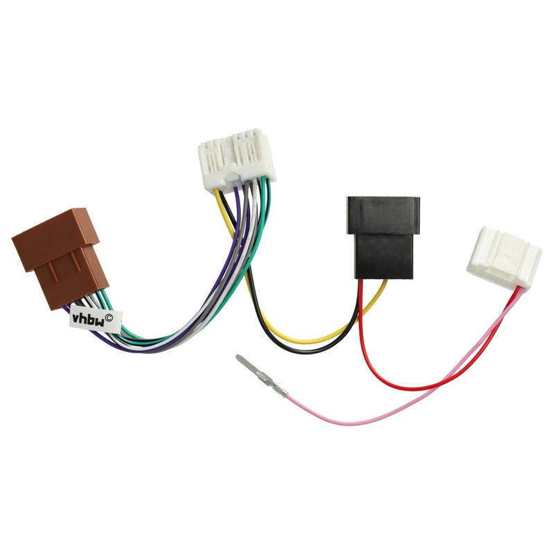 vhbw Car Radio ISO Adapter Compatible with Renault Trafic from