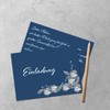 50 DIN A5 Single Cards Paper Sheets – Dark Blue