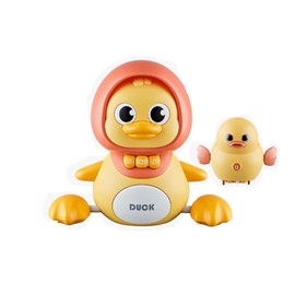 TOUFEIYUAN Baby Toy, 0 Years Old, Educational Toy for Parent and Child, 1 Year Old, Birthday Gift, Boys and Girls, Popular, Baby Shower, Music, Light Included, Moving Toy (Duck Mom x 1 Blade)