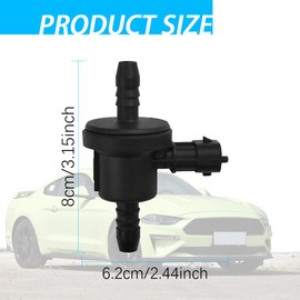 Vapor Canister Purge Valve, Purge Valve Solenoid Connector Compatible with FORD Fiesta 2014-2019 1.6L, Focus 2.0L 2.3L Escape ​2.0L, Replaces #BV61-9G866-AA, 0280142500, BV619G866AA