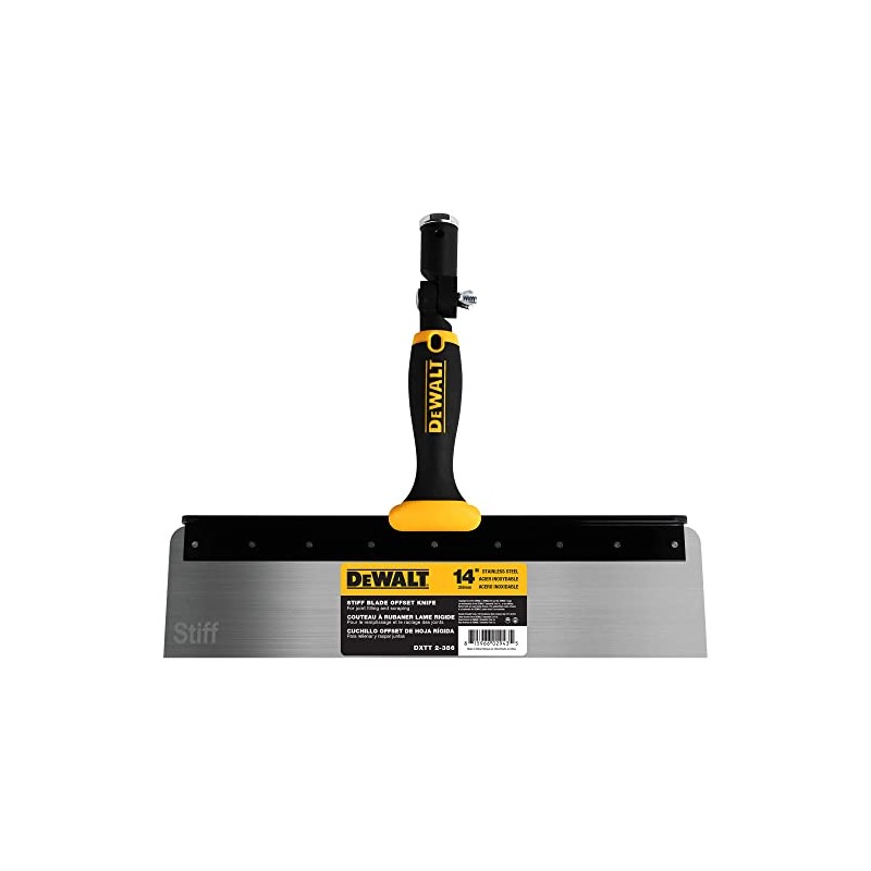 DEWALT 14" Offset Knife, 0.6mm Stainless Steel STIFF Blade |