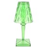 LED Crystal Table Lamp Transparent Prism Dimmable Desk Lamp USB
