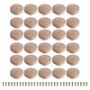 BQLZR 30pcs Wooden Round Mushroom Shape Furniture Pull Knobs Wooden