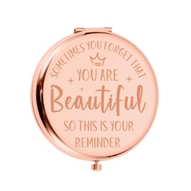 Women Stocking Stuffers, White Elephant Gifts Ideas for Women, Christmas Compact Mirror Gift for Girls Daughter, Inspirational Gifts for Teenager Mom Sister Female Friend Wife Girlfriend Boss Lady Her