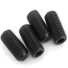 80Pcs M4-0.7x4mm Black Hex Socket Set Screw Grub Screws,Headless Cup Point,Flat Point Grub Bolt,Internal Hex Drive,Alloy Steel,Grade 12.9 Carbon Steel,for Towel Rack Door Knob