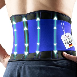 HITHINKMED Vigo Sports Back Brace, Machine-Washable – Anti-Sweat Kidney Belt for Effective Back Stabilisation – Back Support Belt for Men and Women – Warming Lumbar Support Belt