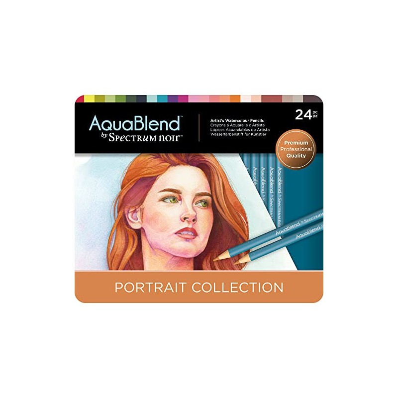 Spectrum Noir AquaBlend Pencils - Portrait - Pack of 24