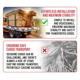 Mytee Products 30" Adjustable C Channel Pipe Stake for Flatbed Trailer Hauler (2 Pack)