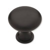Liberty P50154L-FB 1 1/4" Flat Black Round Cabinet Drawer Knob