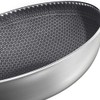 DYRABREST 13.5" Stainless Steel Honeycomb Wok - Kitchenware Wok with