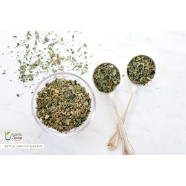 Organic Way Stinging Nettle Leaf Cut & Sifted (Urtica dioica) - Herbal Tea | European Wild-Harvest | Kosher Certified | Vegan, Non GMO & Gluten Free | USDA Certified | Origin - Albania (8 Oz)