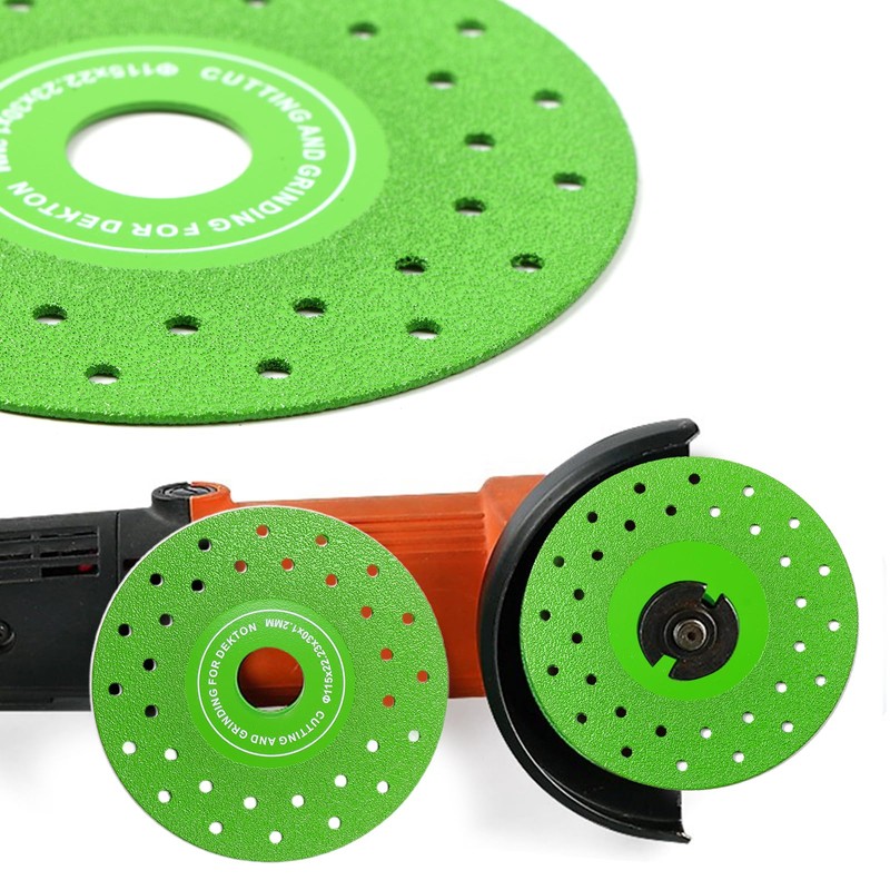 3PCS 4.5" Ultra Thin Diamond Grinding Discs Air Brazed Cutting