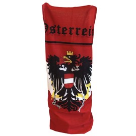 Austria Flag Quick Dry Headwear Outdoor Magic Bandana Neck Snood Head Wrap Headband Scarf Face Mask Ultra Soft Elastic Headscarf, white red