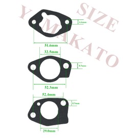 YAMAKATO 1mm Thick GX390 GX340 Carburetor Gaskets for Honda gx 390 Predator 420cc 389cc 439cc 459cc 13hp 11hp Champion Generac 6500 9000 8750 9500 Carb Gasket Kit Engines & Generators 16221-Z5T-000
