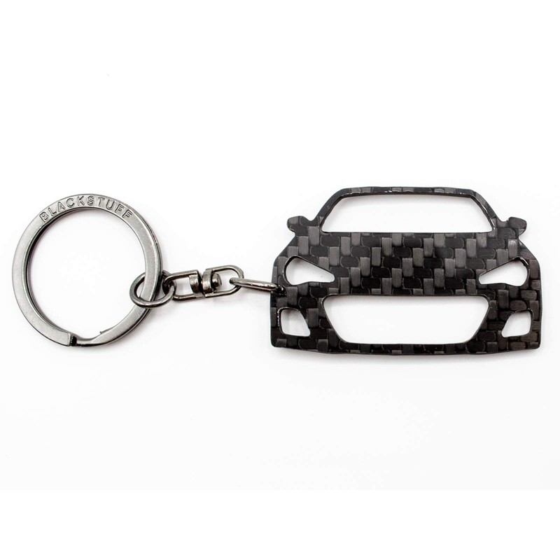 BlackStuff Black Carbon Fibre Keyring Compatible with BRZ BS-824