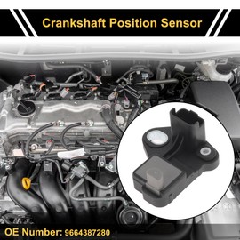 Hihaha 1 Pcs No.9664387280/13627808449/1920PW/9664387380/8S6Q9E731AA Crankshaft Position Sensor for CITROEN C4 I Saloon 1.6 HDi 2006-2011 Crank CKP Sensor