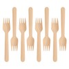 GoCoPack Wooden Cutlery: Pack of 200 Disposable Wooden 16cm Forks