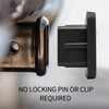 iPick Image for Jeep Gladiator Black Rubber Heavy-Duty 2" Trailer