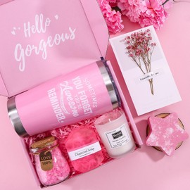 Birthday Pamper Gifts for Women, Unique Self Care Package Relaxation Spa Bath Set for Her, Get Well Soon Gifts for Women, Ladies Pamper Hamper Birthday Gifts for Friends, Mum, Sister, Wife