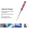 Aperture Gauge Tapered Hole Ruler Stainless Steel Inner Hole Diameter