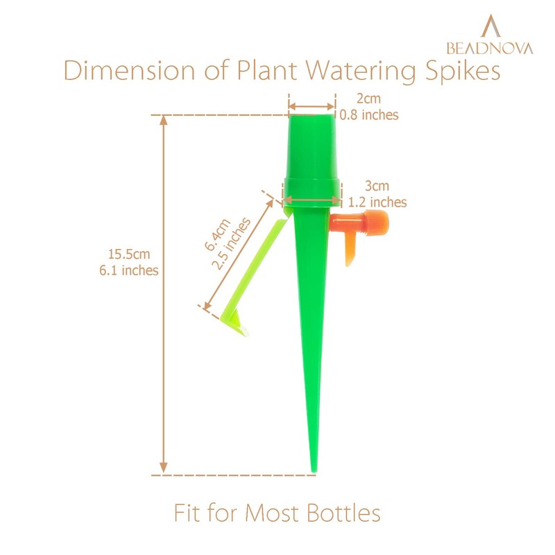 BEADNOVA Plant Self Watering Spikes Automatic Irrigation Equipment Adjustable Self