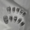 [M;H #] Silver Mood Handmade Nail Tips - Required to
