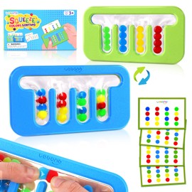 Color Sorting Sensory Fidget Toys: Squishy Toys for Kids Toddlers Children Autism Calming, Stress Fidgets for Anxiety Relief - Classroom Office Travel, Fine Motor Skills Gift for Proschool Boys Girls