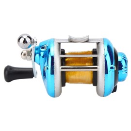 Fishing Reel, RoundBaitcasting Reel Conventional Fihsing Wheel with Line Lure Reel for Catfish, Salmon/Steelhead, Striper Bass and Inshore Saltwater Fishing(Blue)