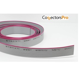 Pc Accessories - 5 Feet Length IDC Silver Flat Ribbon Cable 12 Wire 12 Conductors for 2.54mm Pitch Connectors (12P-5FT)