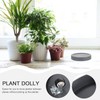 DOITOOL Plant with Easy Moving Caster Invisible Wheels, 9 Inch