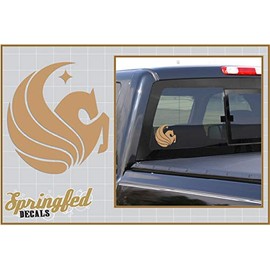 UCF Knights Gold PEGASUS LOGO 8" Cut Vinyl Decal Central Florida Knights