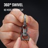 KeyUnity KM13 Rotating Key Ring with D-Ring Key Shackle, Key
