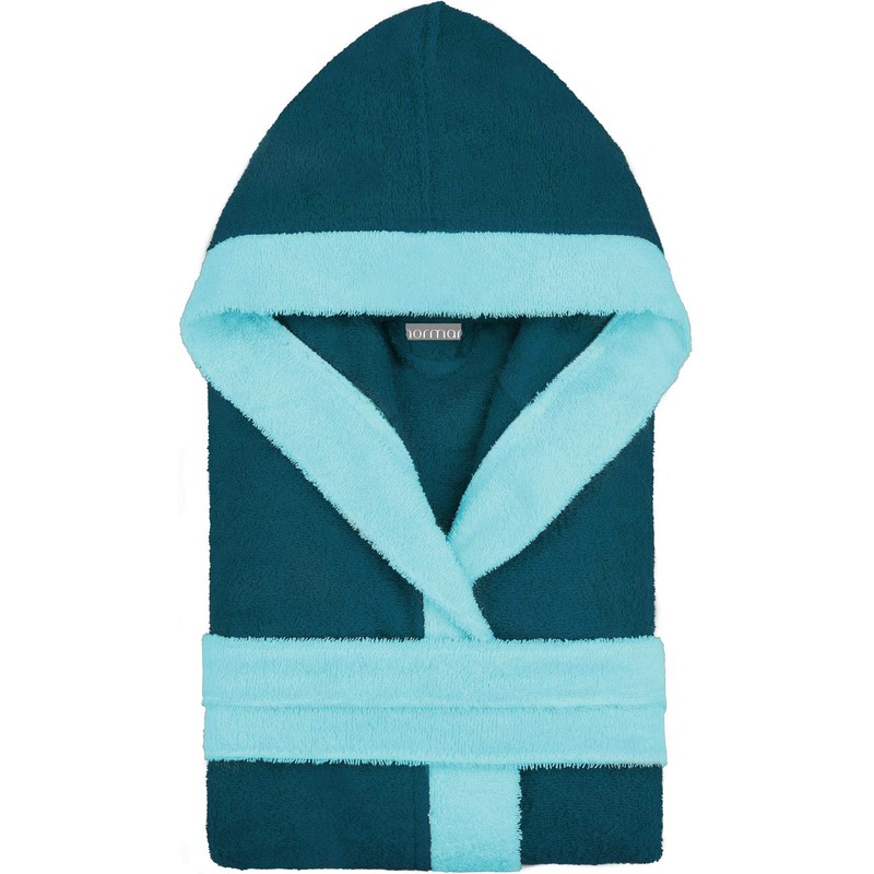 normani Children's Bathrobe with Hood 100% Organic Cotton - for