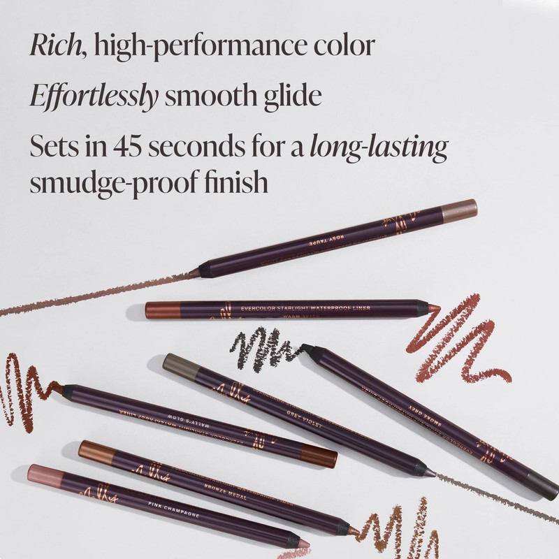 Mally Beauty Evercolor Starlight Waterproof Eyeliner - Pink Champagne -