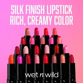 Lápiz Labial Wet N Wild Silk Finish Lipstick Acabado De Seda                                                                                          
