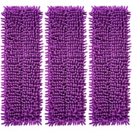 3Pack Reusable Mop Replacement Pads for Family 18in Mops – Microfiber Sweeper Pads for Hardwood, Tile & Multi-Surface Floors – Washable, Durable Cleaning Refills (Compatible with Bona Pet System)