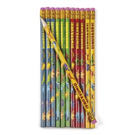 cama24com Palandi® Dinosaur Pencils with Eraser as Party Bag Pack of 12 Guest Gift