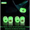 Tapon Luminoso Para Valvula De Llanta Fluorescente 8pz