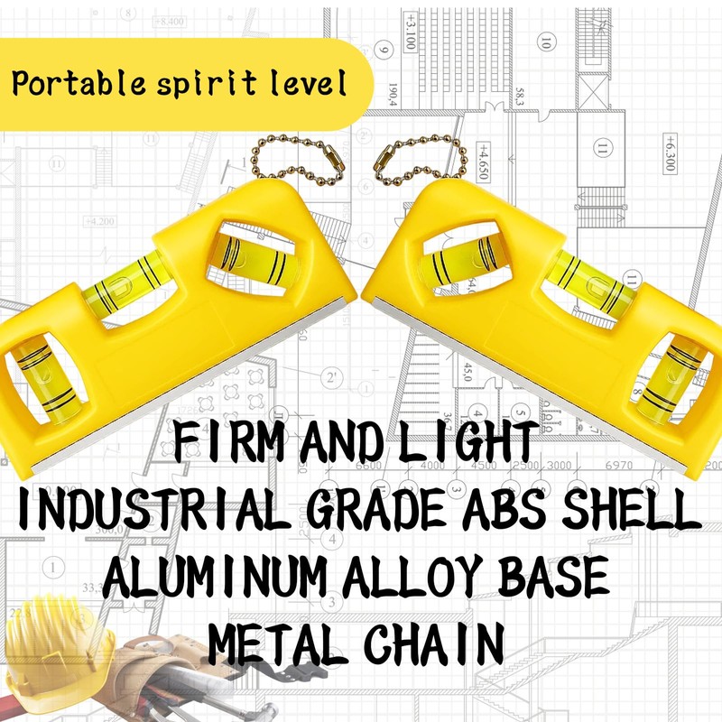 Mini Spirit Level, 2 Pack Magnetic Spirit Level, Compact 10.5
