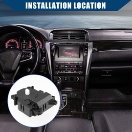 Hihaha 87106-06060 604-947 / Front/HVAC Heater Blend Door Actuator for Toyota Camry 1997-2001 / Air Door Actuator Heater Blend Door Lever/Plastic / 1 Pcs/Black