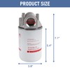 DICMIC High Flow Fuel Filter, 1” NPT 30 Micron Spin-on