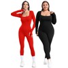 Vigorics Red Bodysuit Women One Piece Shapewear Tummy Control Maternity