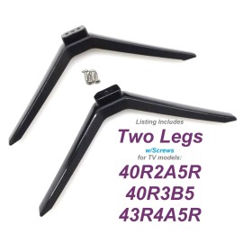 Roku New Roku 40R2A5R 40R3B5 43R4A5R TV Stand Legs w/Screws [102Q407111]