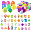 48Pcs Prefilled Easter Eggs with Animal Mochi Squishy Stress Relief