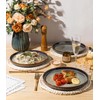 theterra Dinner Plates Set of 6, 10.25 Inch Ceramic Dinner