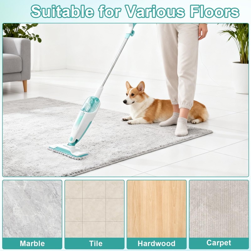 Jikefa 4PCS Steam Mop Pads Compatible with Shark Steam Mop