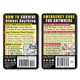 Tiny Survival Guides: A Life Insurance Policy in Your Pocket - The Ultimate “Survive Anything” Everyday Carry: Emergency, Disaster Preparedness Micro-Guide (1 Tiny Guide & 1 Tiny Field Guide)